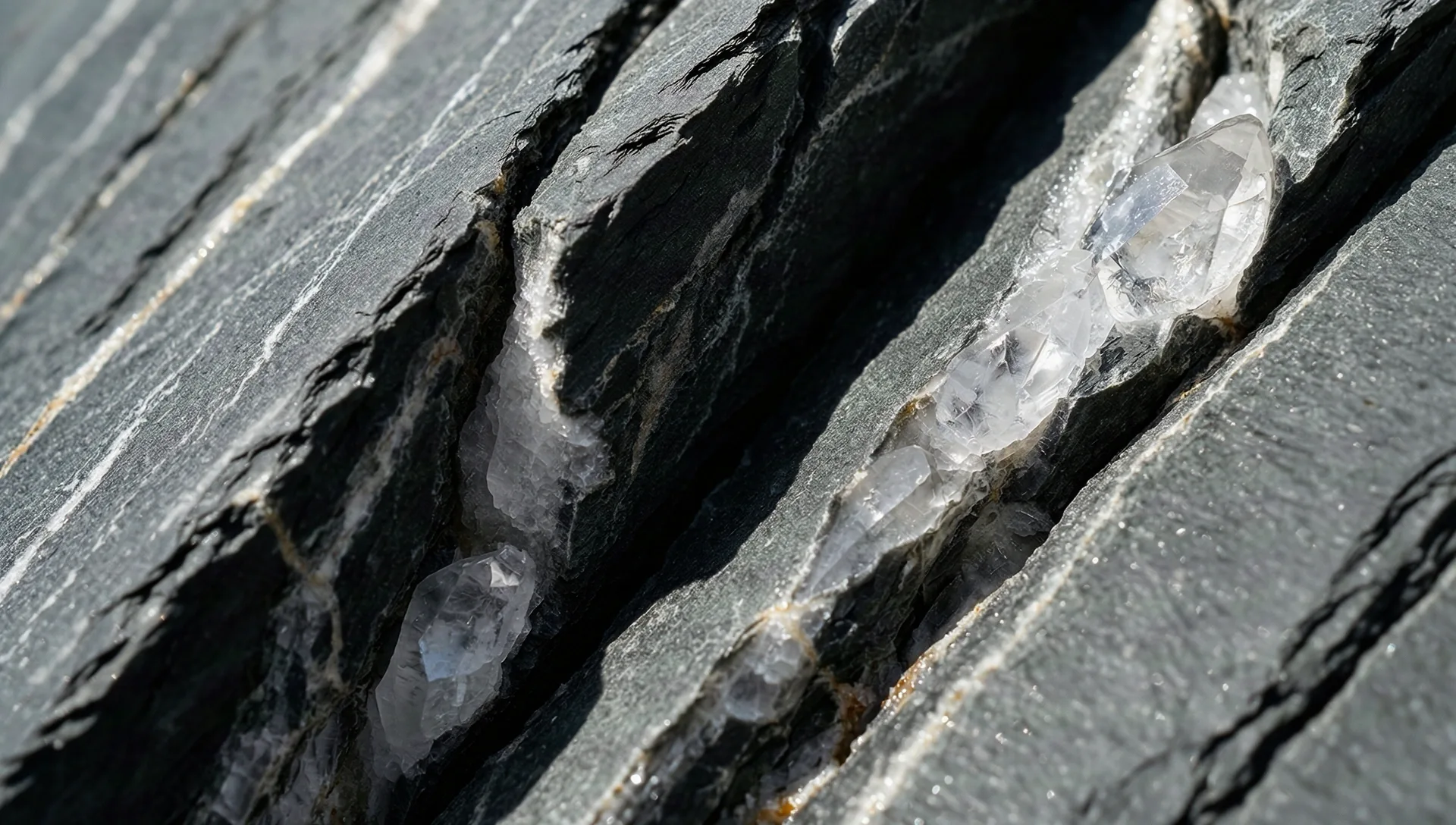 Macrophotography of Swiss mineral structures